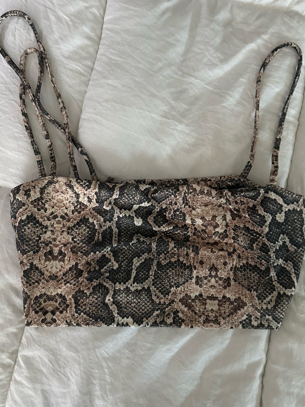 Snake Print Fashion Nova 2 pc set - Neutral Brown